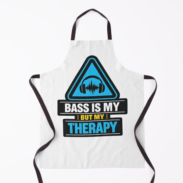 Item preview, Bass Is My Therapy Warning designed and sold by ZenRave Designs.