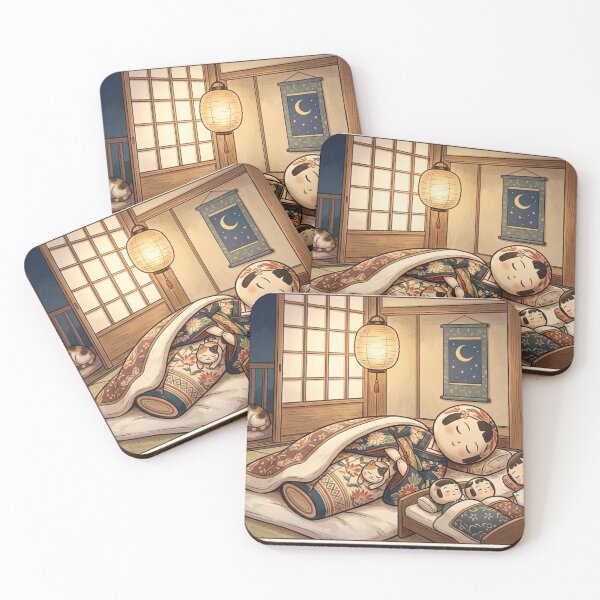 Item preview, Sweet Dreams Kokeshi: A Peaceful Night in Futon designed and sold by Kokeshidreams.
