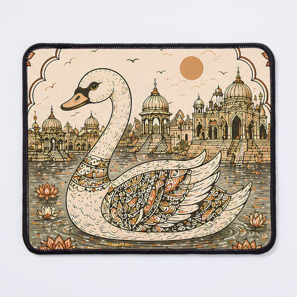 Item preview, Grace Swan Ornamental Vintage Illustration Art designed and sold by indoMOKSHA.