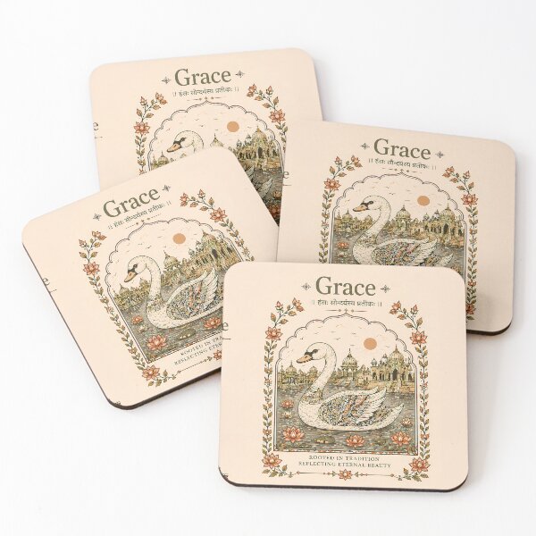 Item preview, Grace Swan Ornamental Vintage Illustration Art designed and sold by indoMOKSHA.