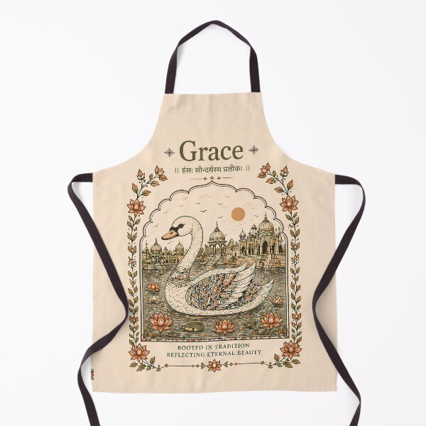 Item preview, Grace Swan Ornamental Vintage Illustration Art designed and sold by indoMOKSHA.