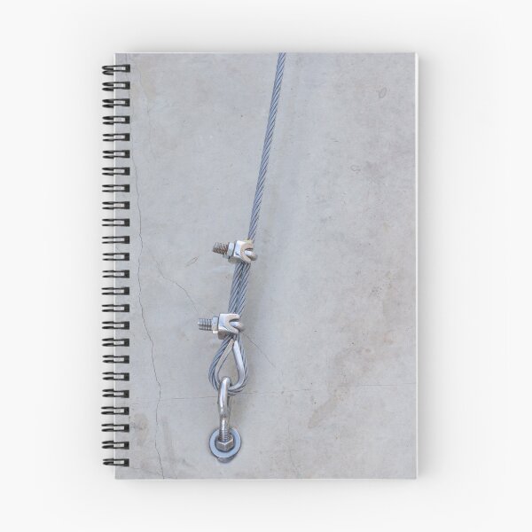 Item preview, Steel Cable Anchor With Wire Rope Thimble and Turnbuckle Hardware Secured to Concrete Wall designed and sold by Nmallia.