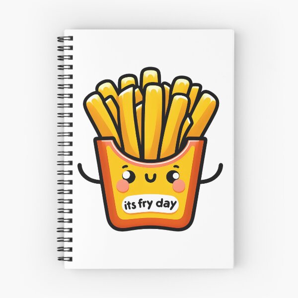 Item preview, It’s Fry Day – French Fries in Takeaway Box Funny Food Illustration designed and sold by BobaBunny76.
