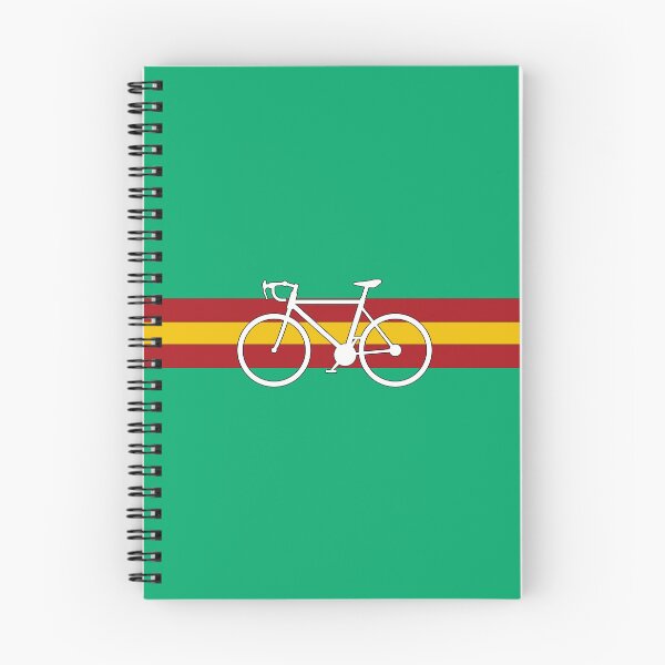 Item preview, Silueta de bicicleta de ciclismo española – diseño de bicicleta de montaña inspirado en la Vuelta a España con los colores de la bandera española. designed and sold by rikyfreestyle.