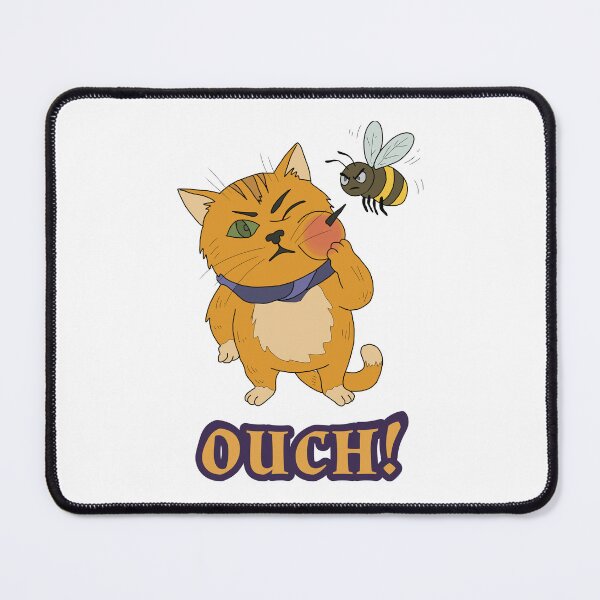 Item preview, Funny Orange Cat Summer Bee Sting designed and sold by LeshanArtUA.