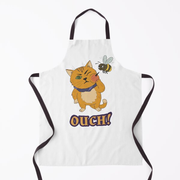 Item preview, Funny Orange Cat Summer Bee Sting designed and sold by LeshanArt.