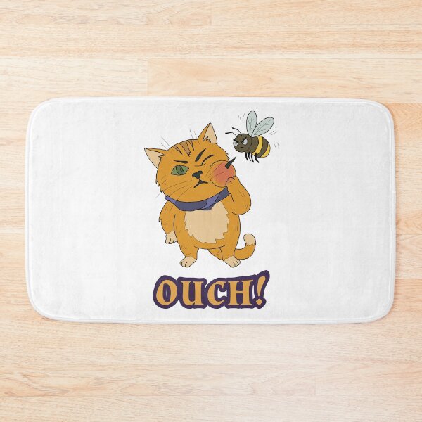 Item preview, Orange Cat Summer Bee Sting Graphic  designed and sold by LeshanArt.