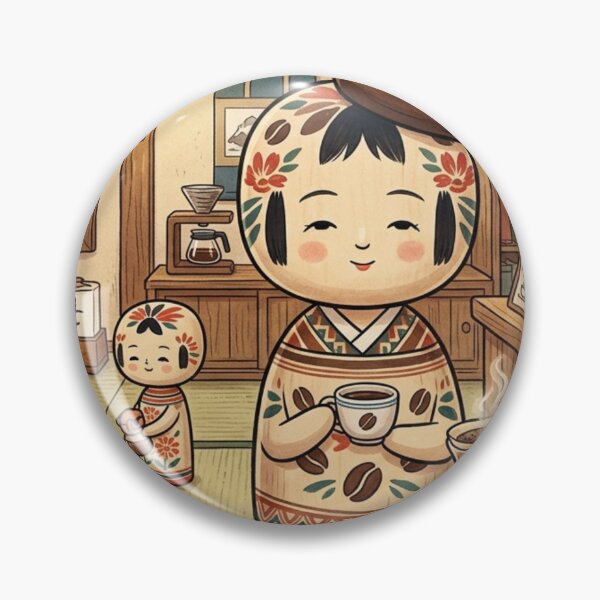 Item preview, The Kokeshi Coffee House: A Blend of Tradition and Aroma designed and sold by Kokeshidreams.