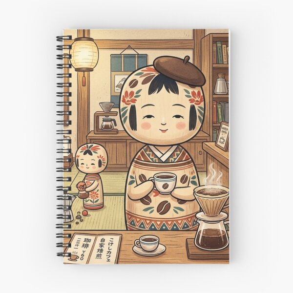 Item preview, The Kokeshi Coffee House: A Blend of Tradition and Aroma designed and sold by Kokeshidreams.