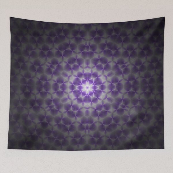 Item preview, Purple Kaleidoscope Mandala A-Line Dress designed and sold by IntelliMindDesigns.