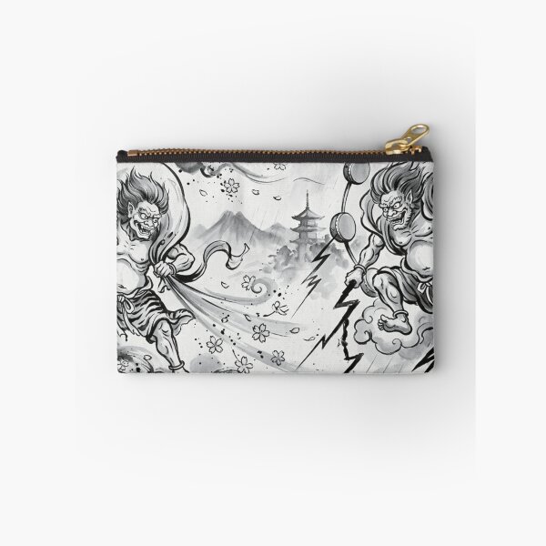 Item preview, Fujin and Raijin: Japanese Gods of Wind and Thunder designed and sold by Kokeshidreams.