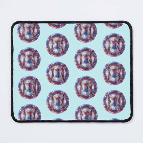 Item preview, Retro Patriotic Baseball - Fourth of July Mirror Ball designed and sold by BVDigitalArt.
