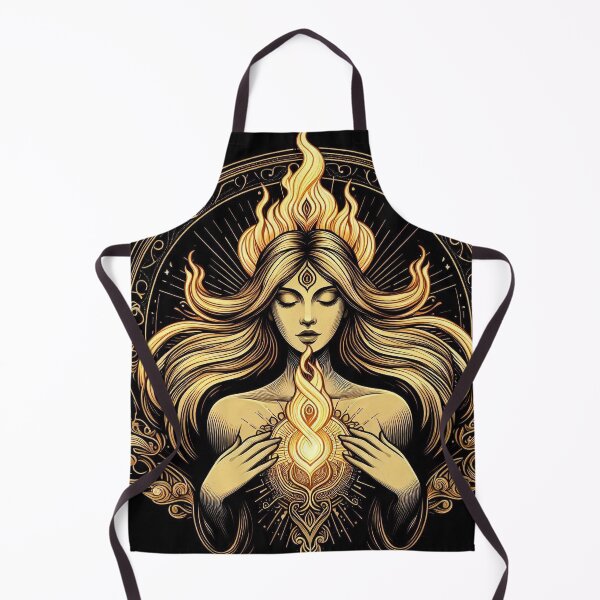 Item preview, She is Fire – Divine Feminine Flame Illustration designed and sold by Roberta Calabrese.