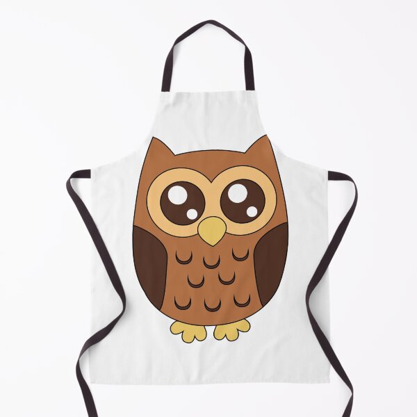 Item preview, Cute Brown Owl Cartoon Mascot Big Eyes Illustration designed and sold by Ciuszkoland.