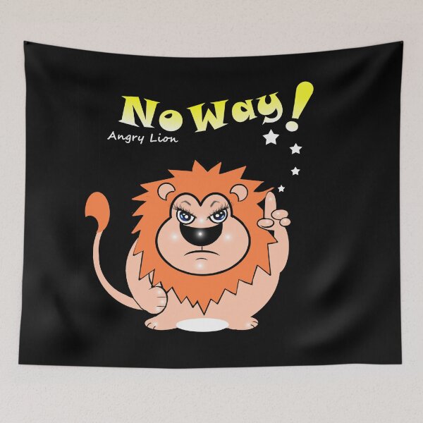 Item preview, No Way, Says the Angry Lion! designed and sold by Shirley cute art .