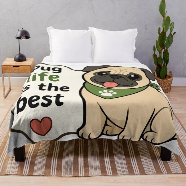 Item preview, Pug Life Is the Best Quote Sticker – Cute Pug Dog Lover Sticker designed and sold by Olivra.