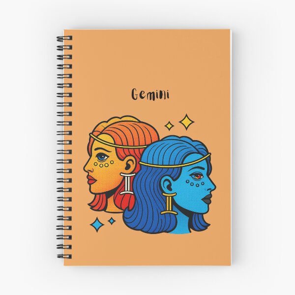 Item preview, Gemini Zodiac Sign Twin Souls Pop Art Illustration designed and sold by SolutionsArt.