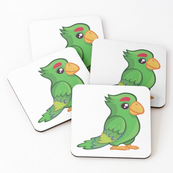 Item preview, Cute Colorful Green Parrot Bird Mascot designed and sold by Ciuszkoland.