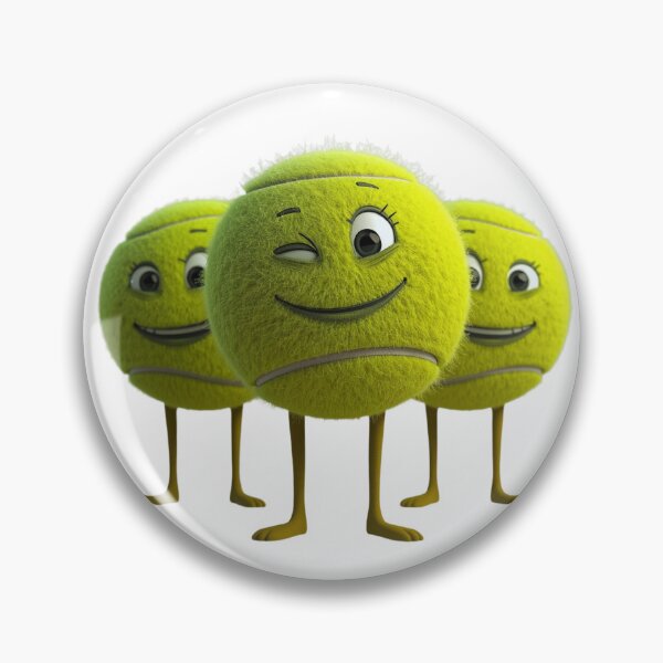 Item preview, Funny Tennis Ball Squad – Cute 3D Cartoon Characters – Tennis Lover Gift designed and sold by RDproject.