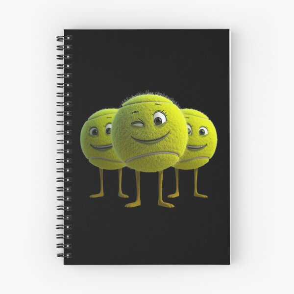 Item preview, Divertido grupo de personajes de dibujos animados en 3D con pelotas de tenis – Regalo para amantes del tenis designed and sold by RDproject.