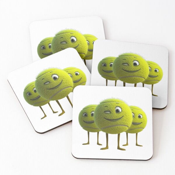 Item preview, Funny Tennis Ball Squad – Cute 3D Cartoon Characters – Tennis Lover Gift designed and sold by RDproject.