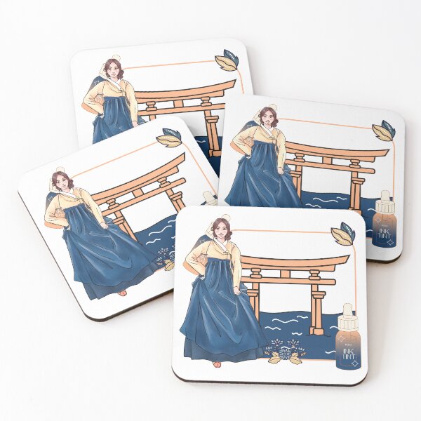 Item preview, Blue Hanbok Lady & Traditional Gate designed and sold by Kanniax.