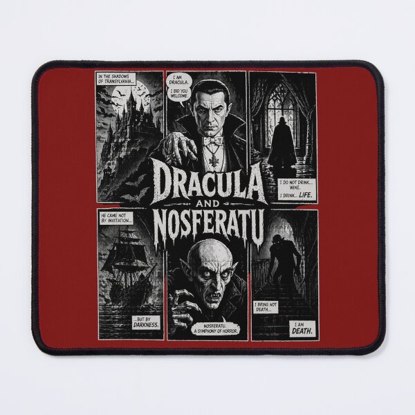 Item preview, Dracula and Nosferatu Shirt | Vintage Horror Comic Tee | Gothic Vampire Classic Film Design designed and sold by ThreadTheory976.