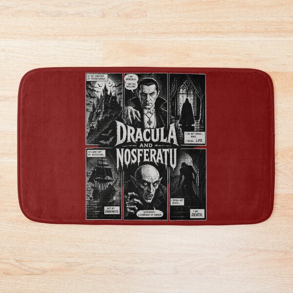 Item preview, Dracula and Nosferatu Shirt | Vintage Horror Comic Tee | Gothic Vampire Classic Film Design designed and sold by TheClockOutClub.
