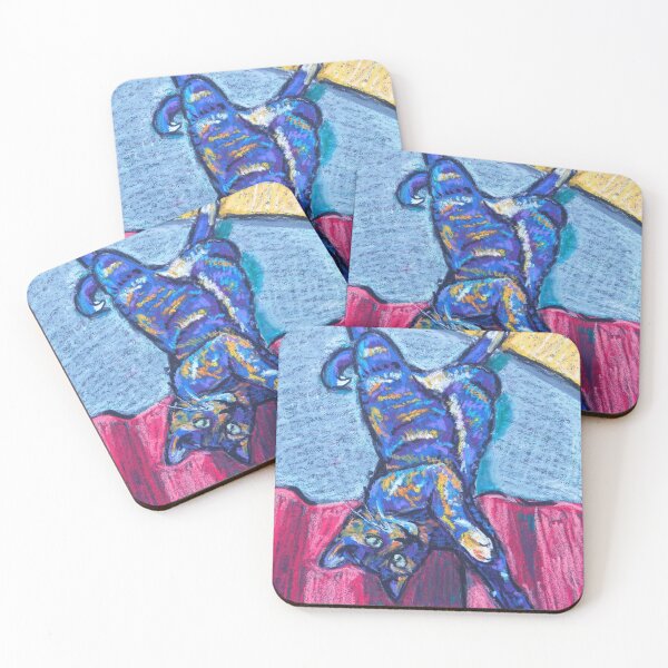 Item preview, Playful Cat – Vibrant Impressionist Animal Painting designed and sold by IrinaRammos-Art.