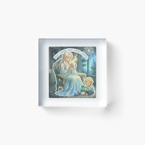 Item preview, Not Today Not Until Coffee: Magical Elf Mother designed and sold by M.O.K..