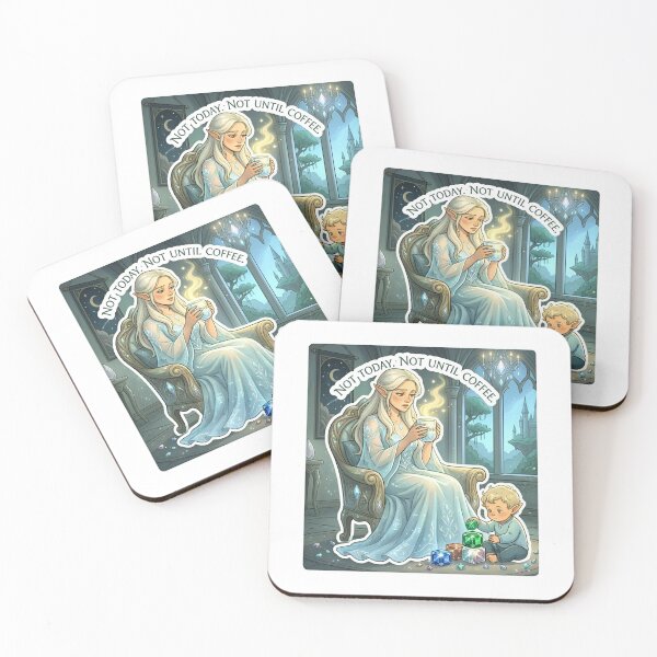 Item preview, Not Today Not Until Coffee: Magical Elf Mother designed and sold by M.O.K..