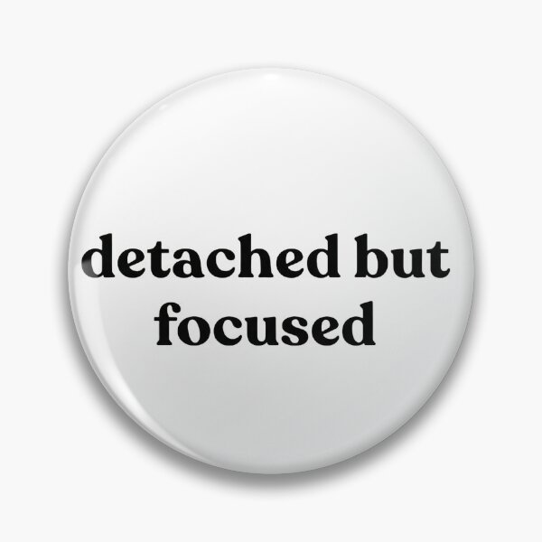 Item preview, Detached But Focused Sticker | Aesthetic Discipline & Mindset Design designed and sold by IronMindsetShop.