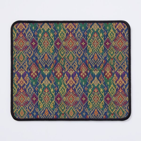 Item preview, Vibrant Traditional Thai Woven Textile with Intricate Diamond Motif designed and sold by warayut.