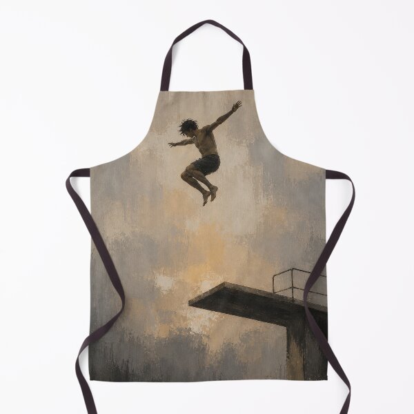 Item preview, Diver Jump Painting – Dynamic Motion Art in Modern Minimalist Style designed and sold by DrizzyV.