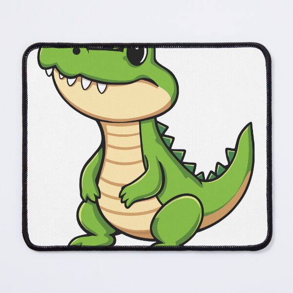 Item preview, Cute Green Crocodile Baby Alligator Cartoon Mascot designed and sold by Ciuszkoland.