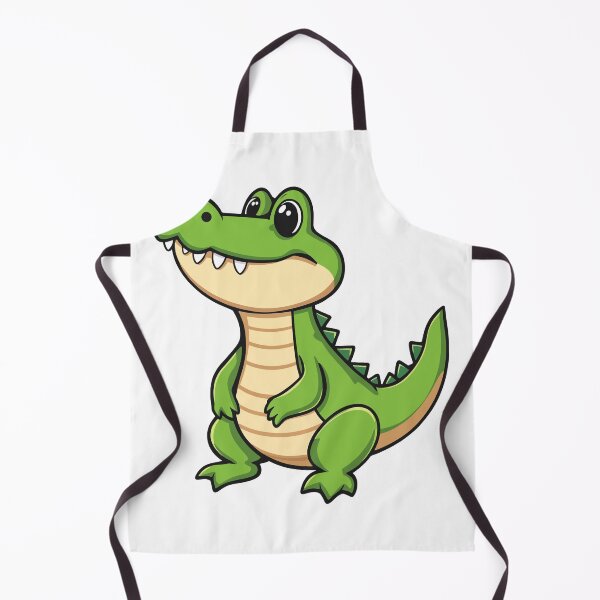 Item preview, Cute Green Crocodile Baby Alligator Cartoon Mascot designed and sold by Ciuszkoland.