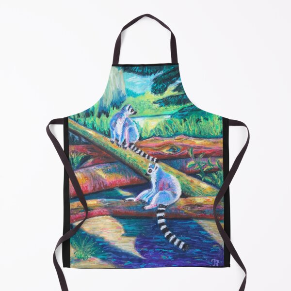 Item preview, Lemur Painting – Colorful Impressionist Wildlife Art Print designed and sold by IrinaRammos-Art.
