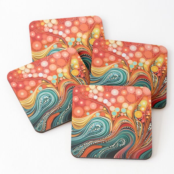 Item preview, Aboriginal Inspired Dot Art - Fire Energy designed and sold by GrinGalore.