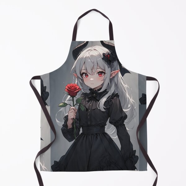 Item preview, Gothic demon girl with a red flower designed and sold by ArtsJulian.