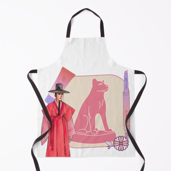Item preview, Red Hanbok Man & Minimalist Dog Art designed and sold by Kanniax.