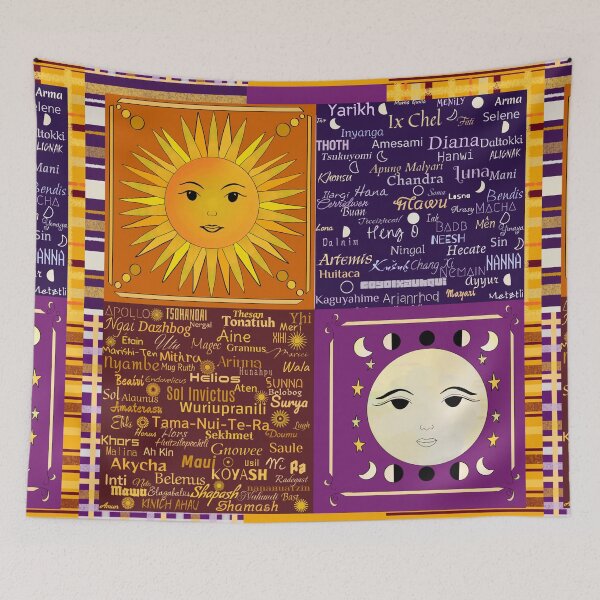 Item preview, Sun and Moon Quilt Patches  designed and sold by JaygiesDesign.