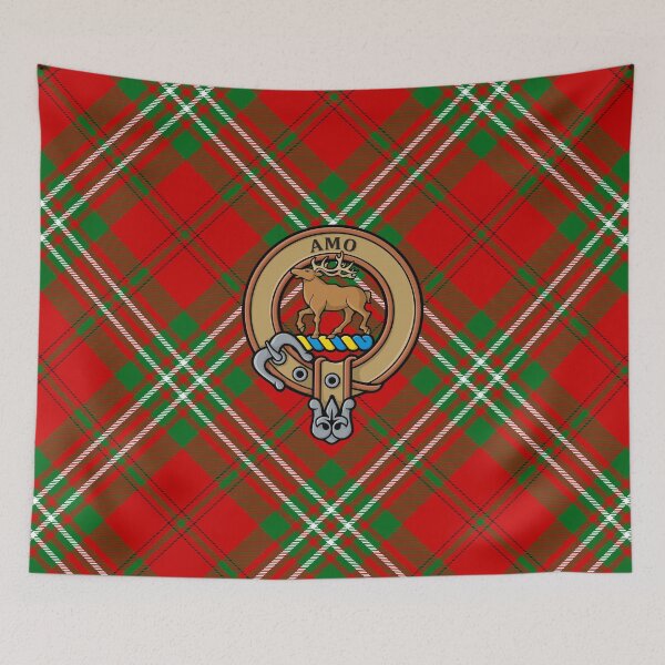 Item preview, Clan Scott Crest over Red Tartan designed and sold by sifis.