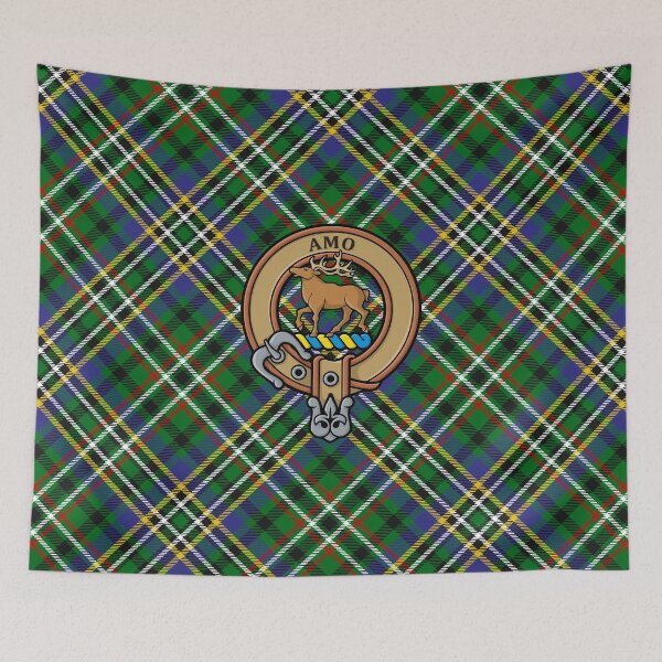 Item preview, Clan Scott Crest over Green Tartan designed and sold by sifis.