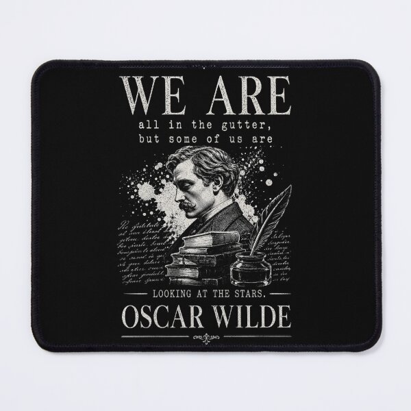 Item preview, We Are All in the Gutter Shirt | Oscar Wilde Quote Tee | Literary Aesthetic Design designed and sold by ThreadTheory976.