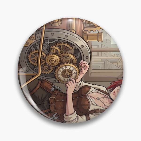 Item preview, Steampunk Clockmaker Working on Gears designed and sold by Vyxorea.