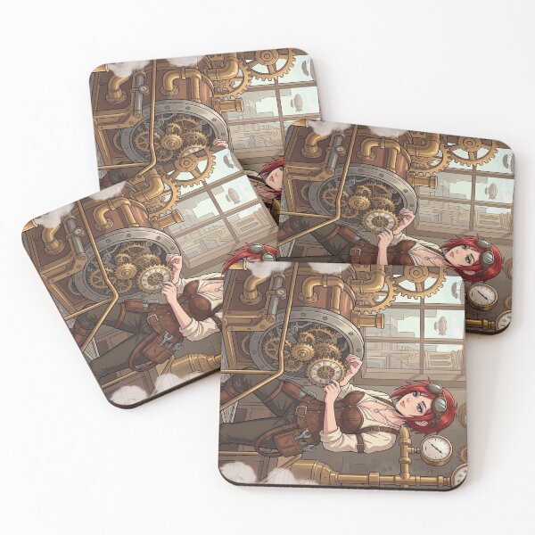 Item preview, Steampunk Clockmaker Working on Gears designed and sold by Vyxorea.