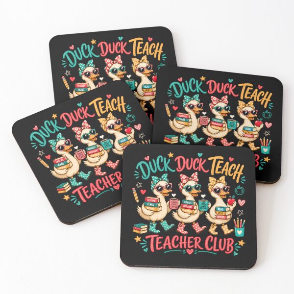 Item preview, Duck Duck Teach Funny Teacher Club Cute Duck Teacher  designed and sold by JerdbordinShop.