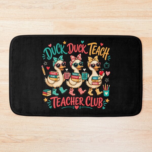 Artikelvorschau, Duck Duck Teach Lustiger Lehrerclub Niedlicher Entenlehrer entworfen und verkauft von JerdbordinShop.
