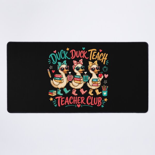 Item preview, Duck Duck Teach Funny Teacher Club Cute Duck Teacher  designed and sold by JerdbordinShop.