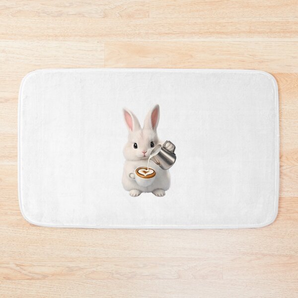 Item preview, Cute Bunny Barista - Coffee Latte Art With Love Illustration designed and sold by lovelistivkaa.
